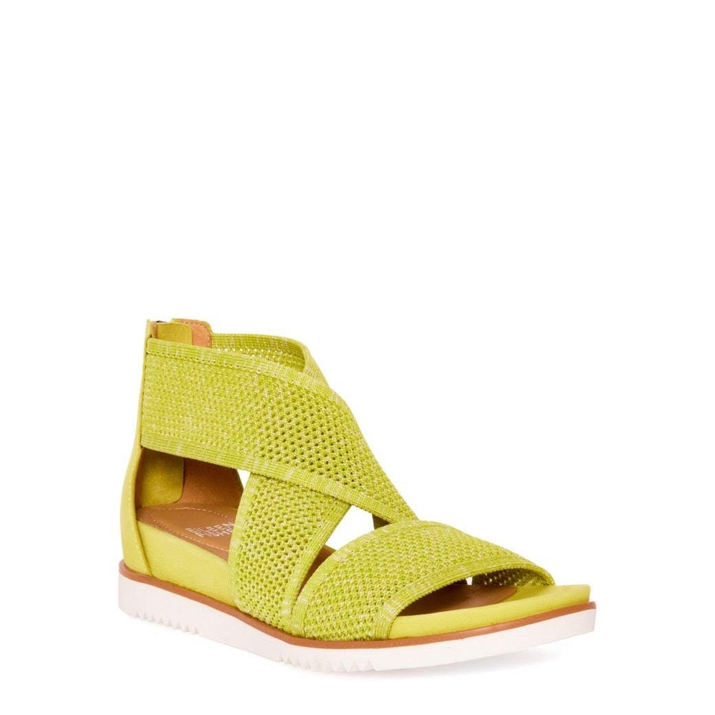 Eileen Fisher Kitts Yellow Leather Sandals Womenâs Maximum Comfort Size 8